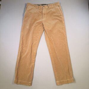 Vintage Polo Ralph Lauren Preston Pant Mens 36x32 Brown Corduroy Cotton